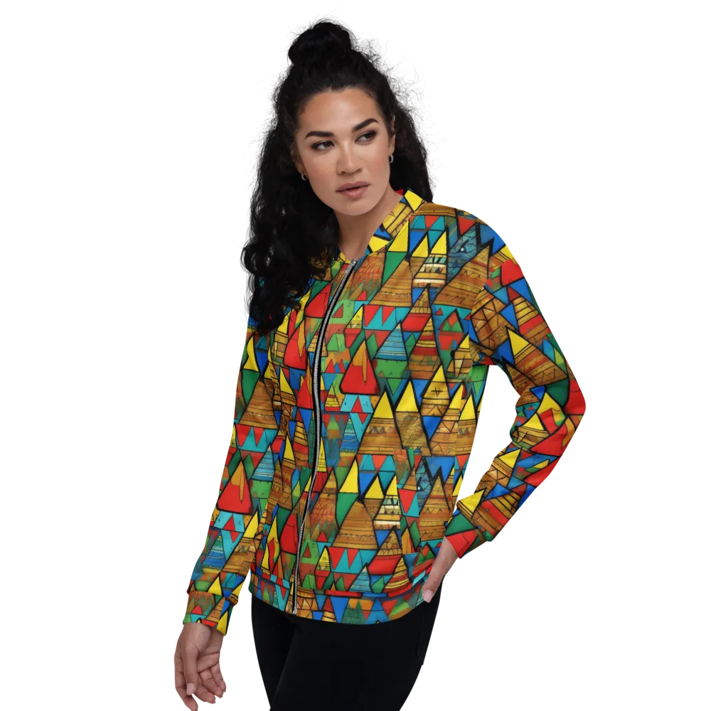 Kaleidoscope Mesa on Bomber Jacket — Left