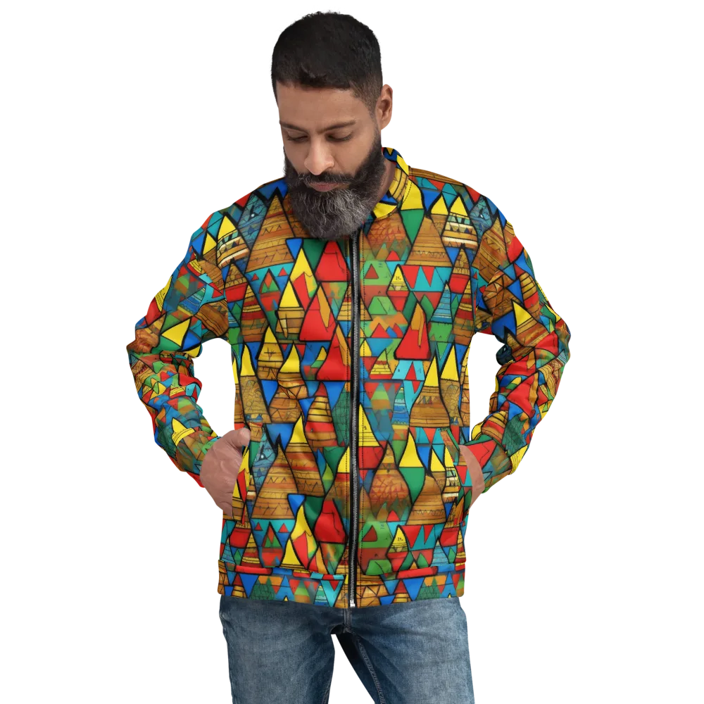 Kaleidoscope Mesa on Bomber Jacket — Front