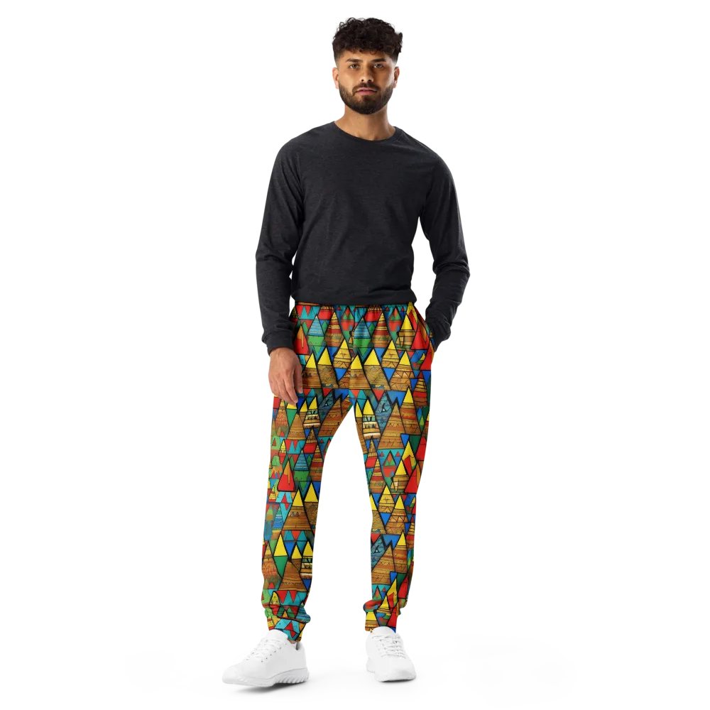 Kaleidoscope Mesa on Men's Joggers — Front