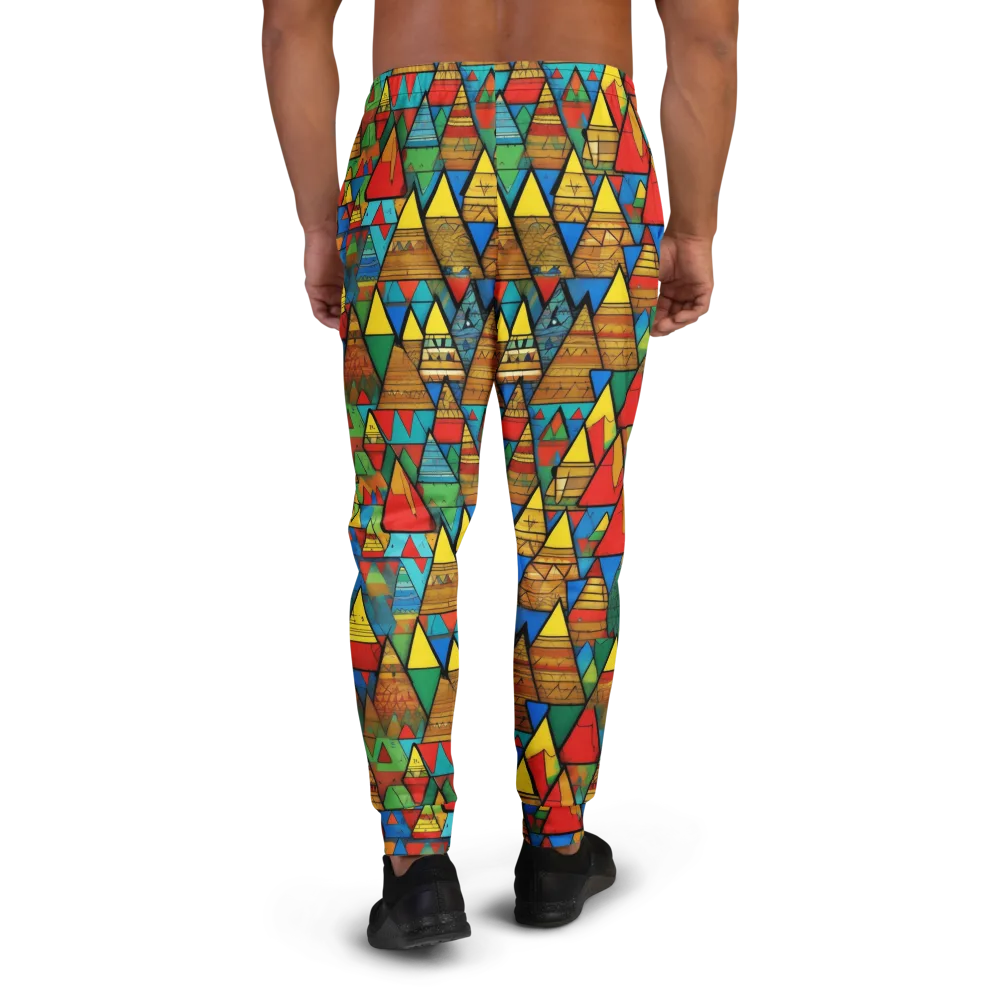 Kaleidoscope Mesa on Men's Joggers — Back