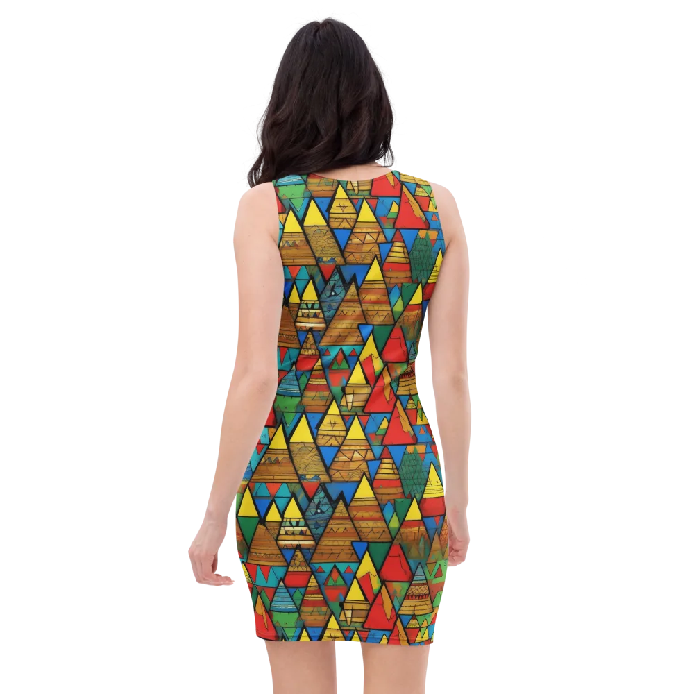 Kaleidoscope Mesa on Bodycon Dress — Back