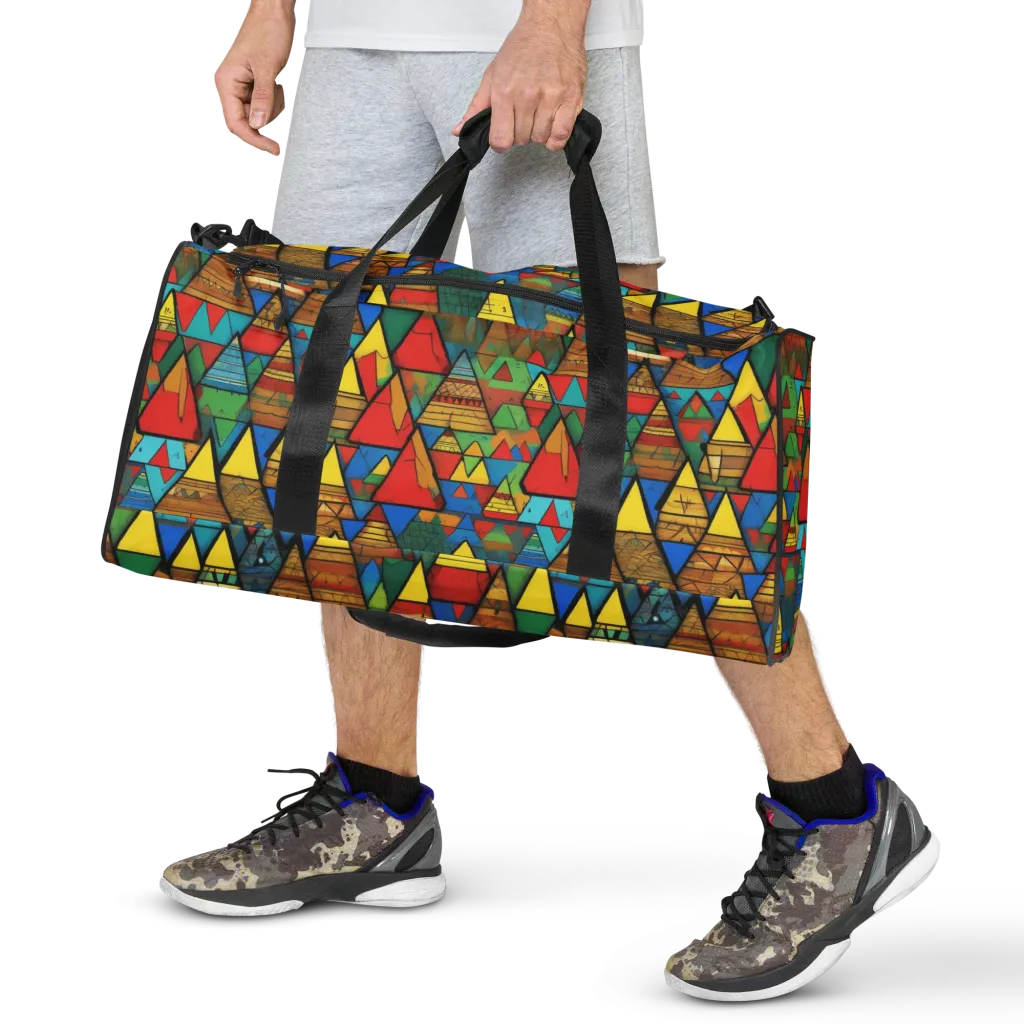Kaleidoscope Mesa on Duffle Bag — Front