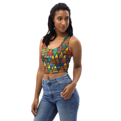 Kaleidoscope Mesa on a Crop Top