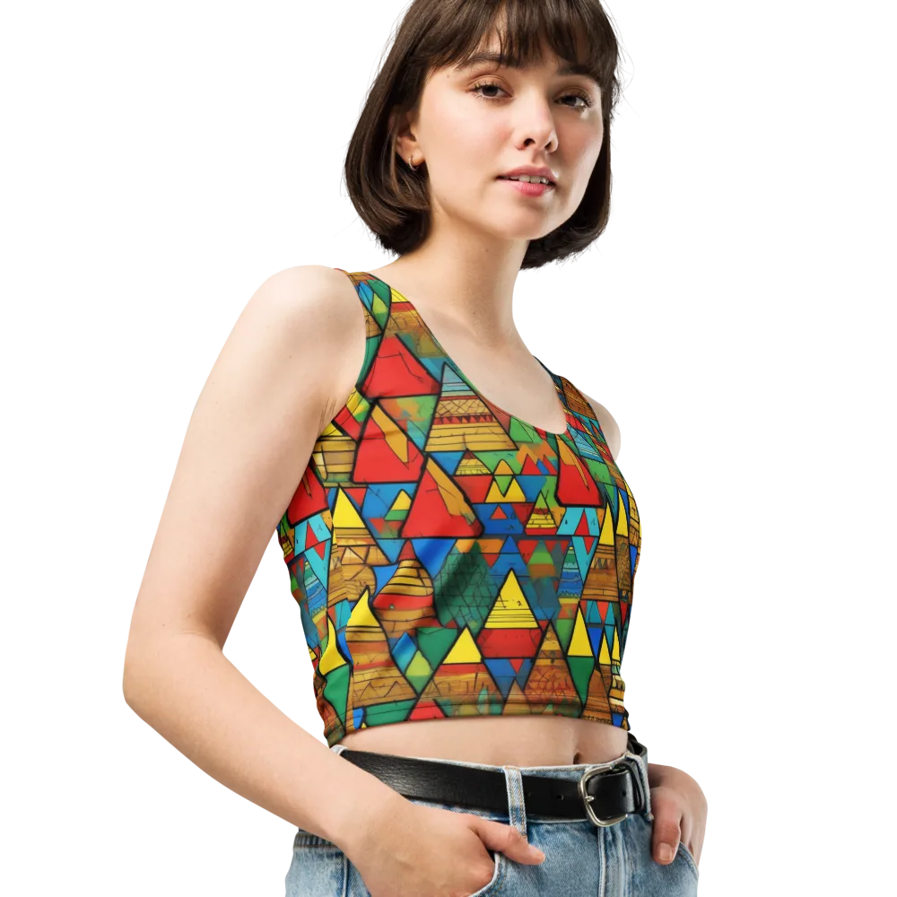 Kaleidoscope Mesa on Crop Top — Right Front