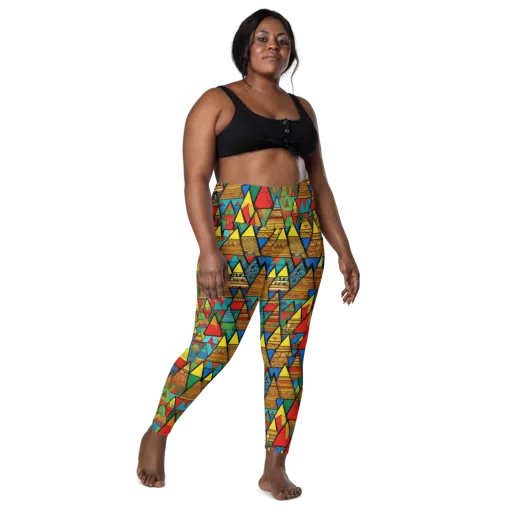 Kaleidoscope Mesa on a Leggings with Pockets
