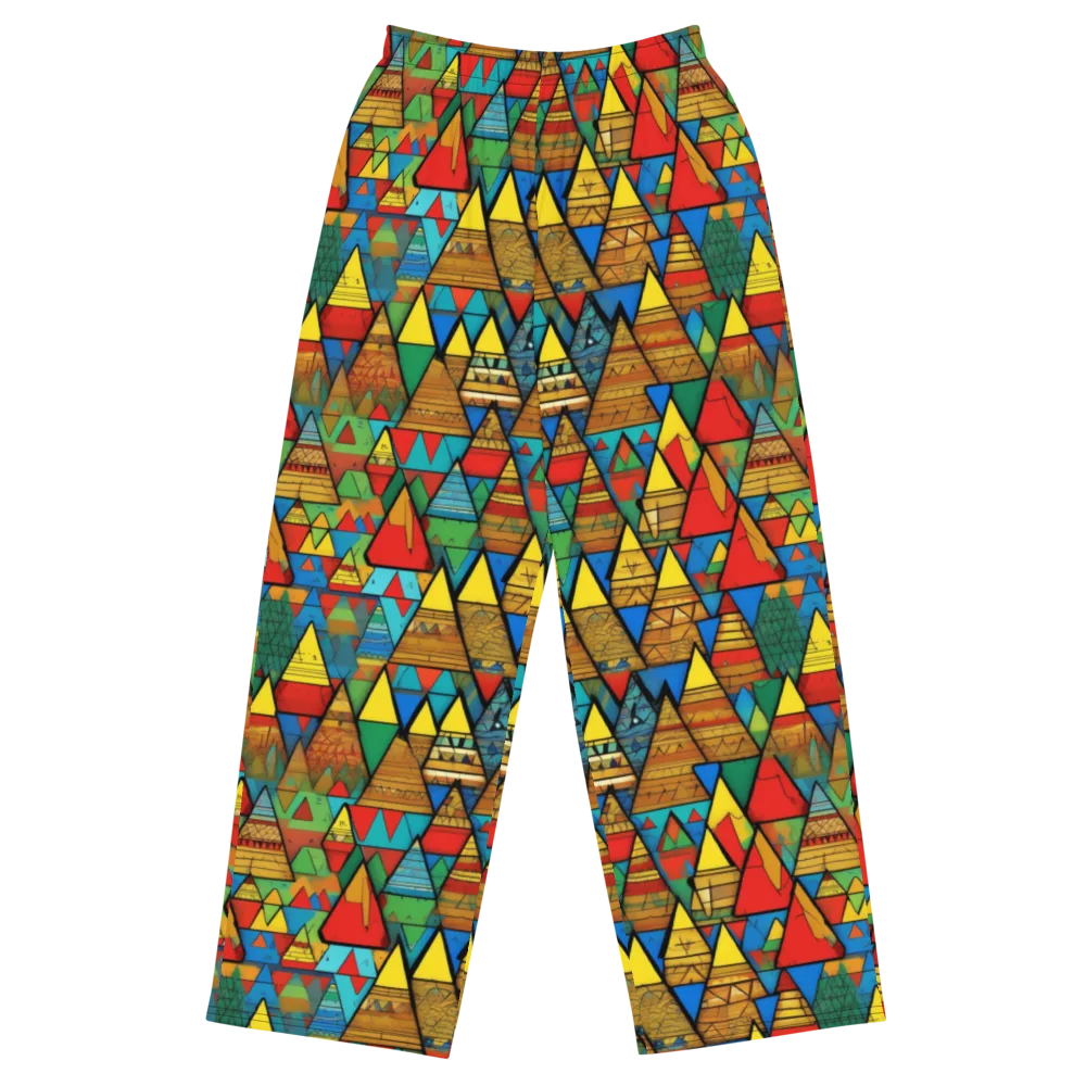 Kaleidoscope Mesa on Wide-Leg Pants — Front