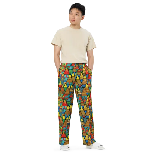 Kaleidoscope Mesa on a Wide-Leg Pants