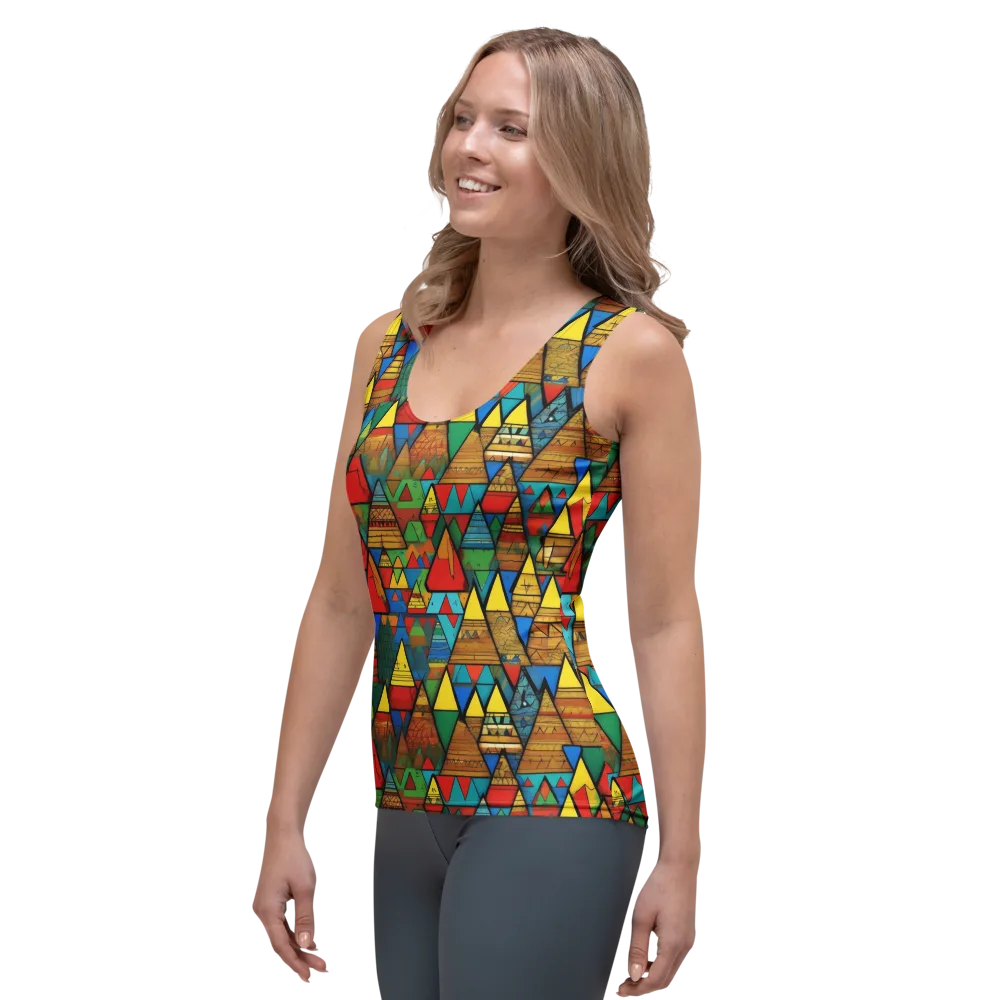 Kaleidoscope Mesa on Women's Tank Top — Left Front