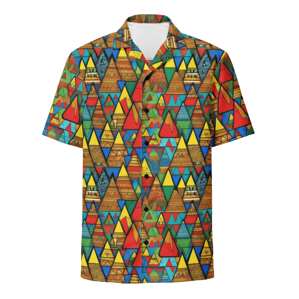 Kaleidoscope Mesa on Button Shirt — Front