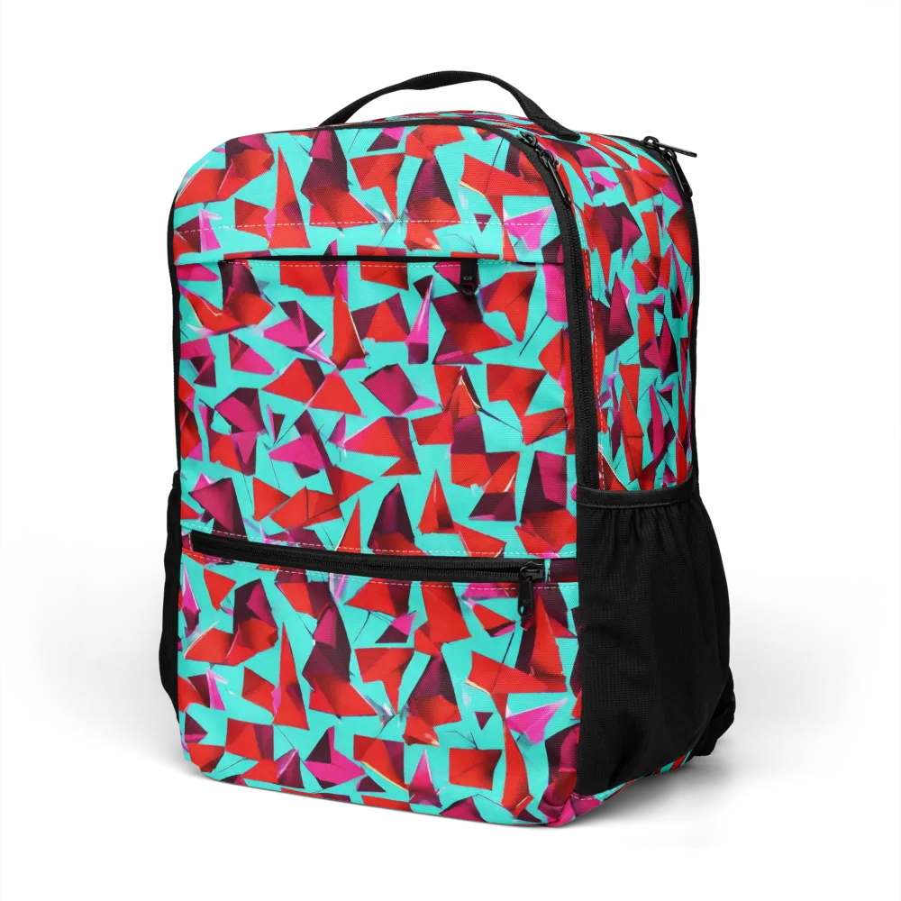 Vermilion Prism on Utility Backpack — Left Front