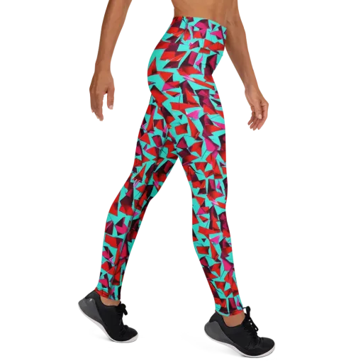 Vermilion Prism on a Yoga Leggings
