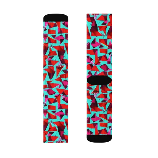Vermilion Prism on a Socks