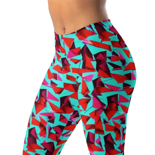 Vermilion Prism on a Leggings