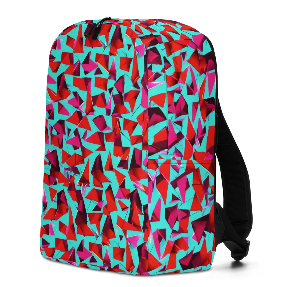 Vermilion Prism on Minimalist Backpack — Left