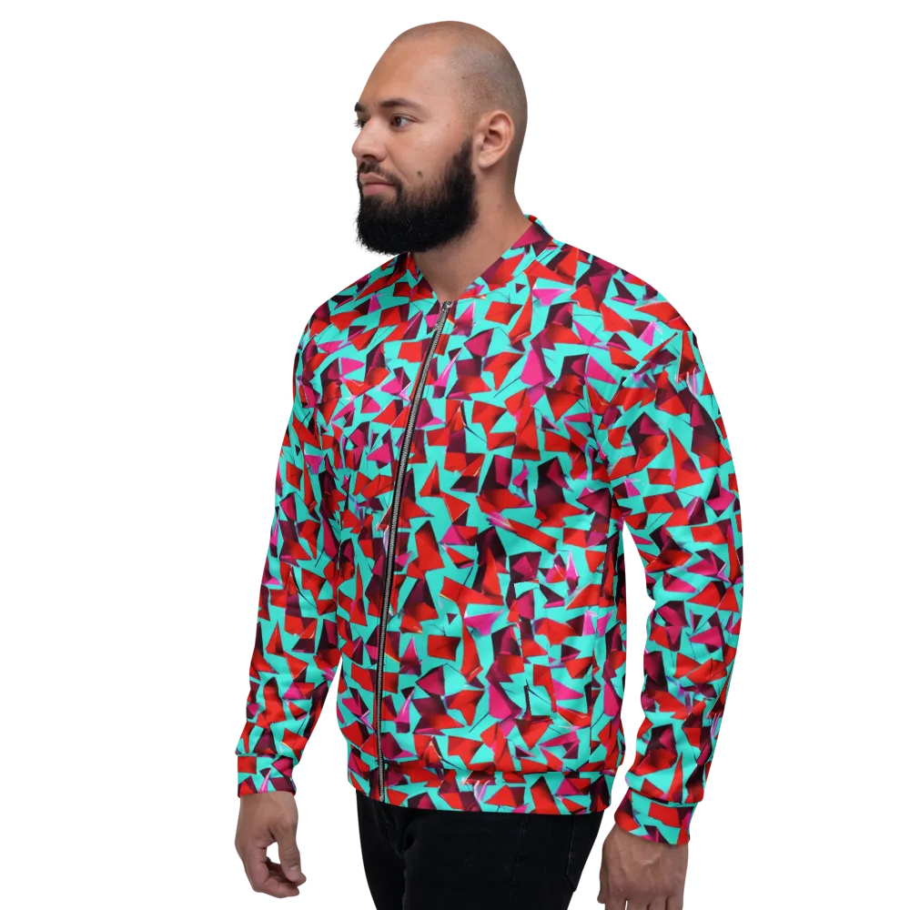 Vermilion Prism on Bomber Jacket — Left