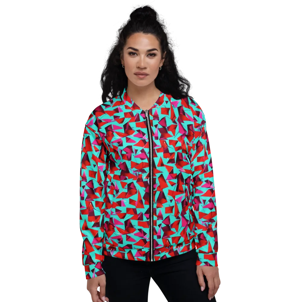 Vermilion Prism on Bomber Jacket — Front