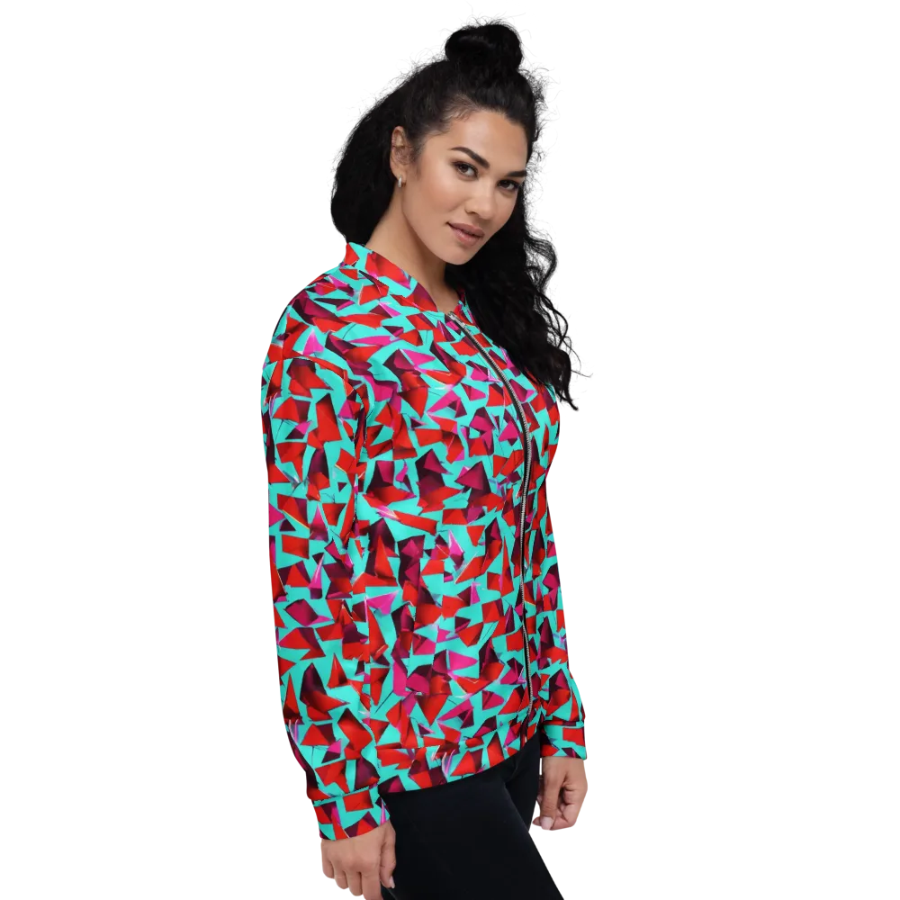 Vermilion Prism on Bomber Jacket — Right