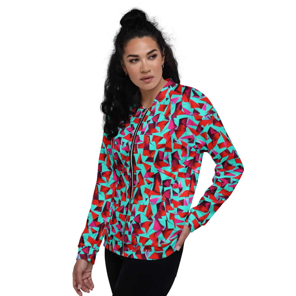 Vermilion Prism on Bomber Jacket — Left