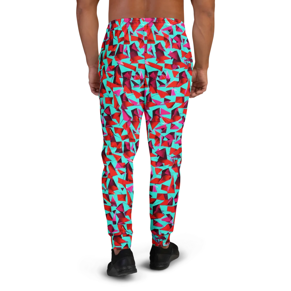 Vermilion Prism on Men's Joggers — Back