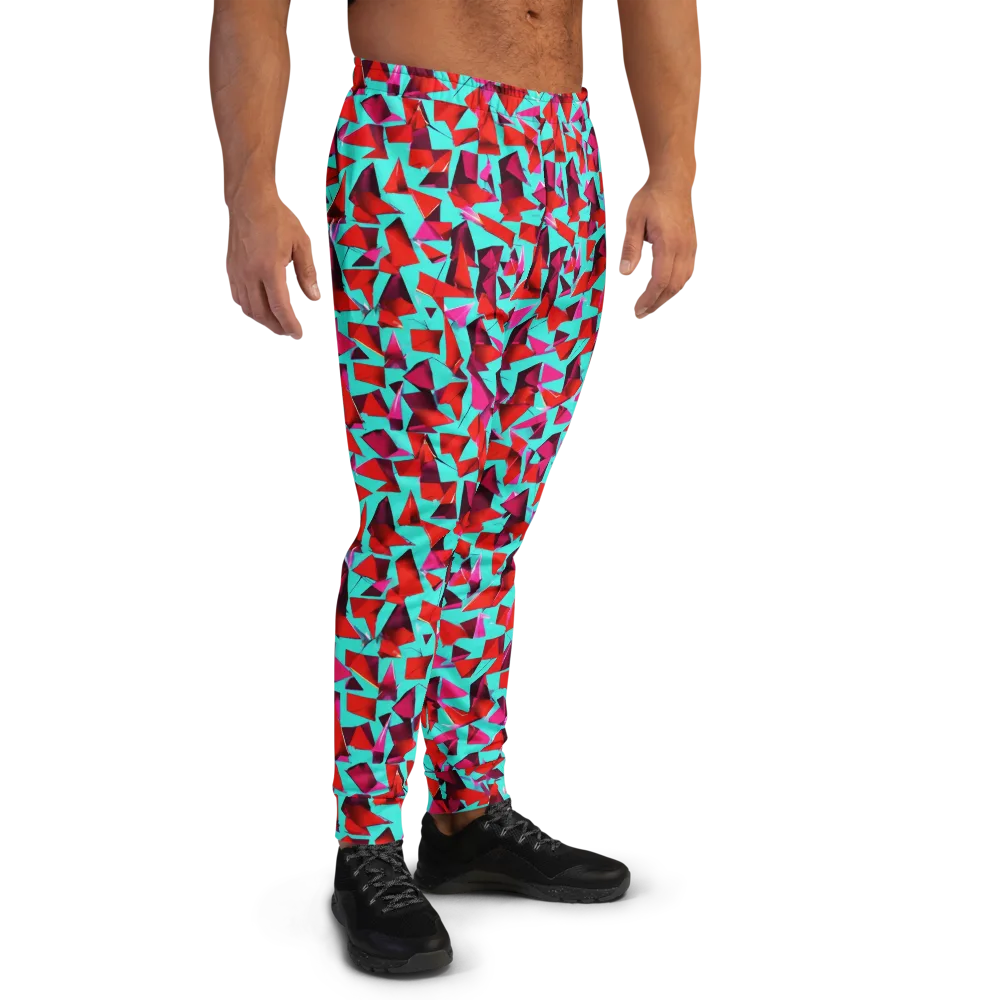Vermilion Prism on Men's Joggers — Right