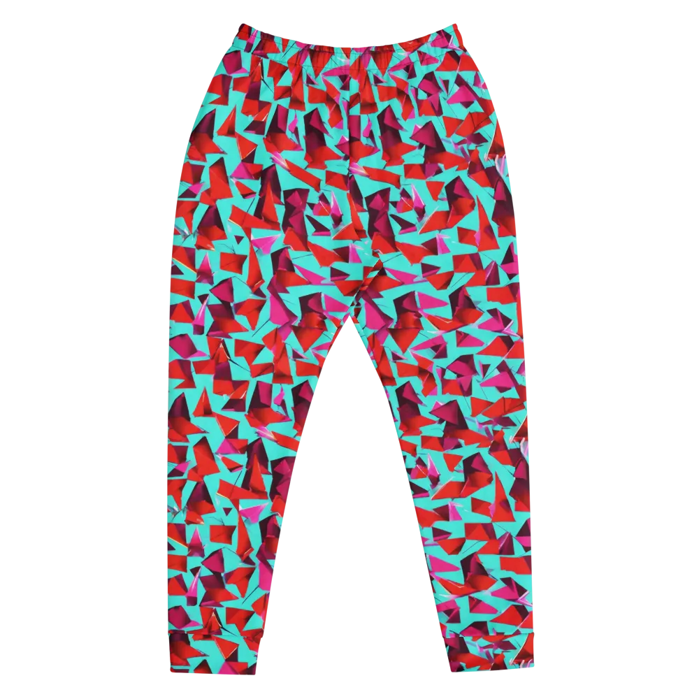 Vermilion Prism on Men's Joggers — Front