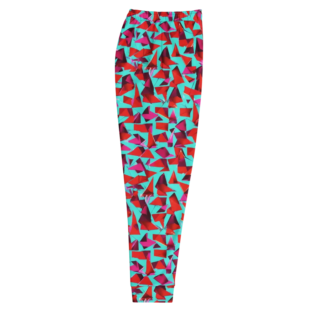 Vermilion Prism on Men's Joggers — Right
