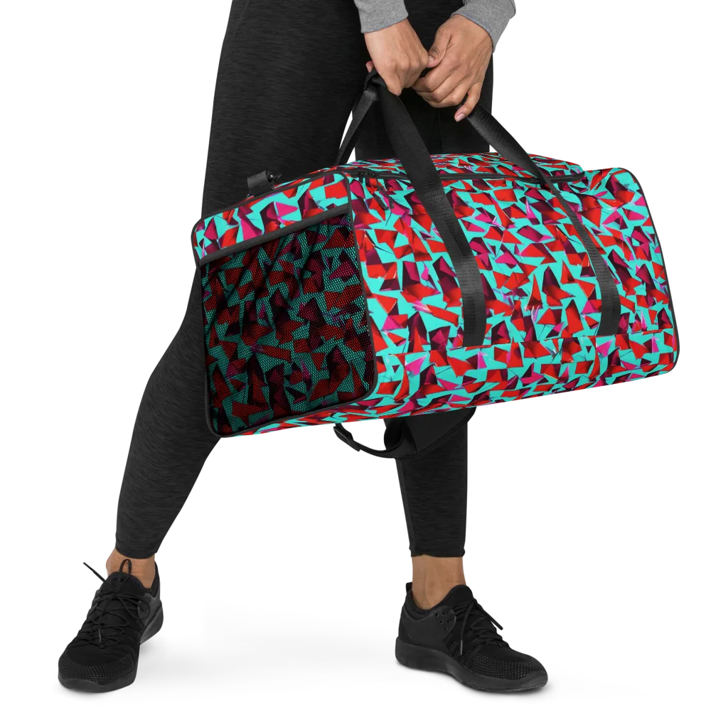 Vermilion Prism on Duffle Bag — Right Front