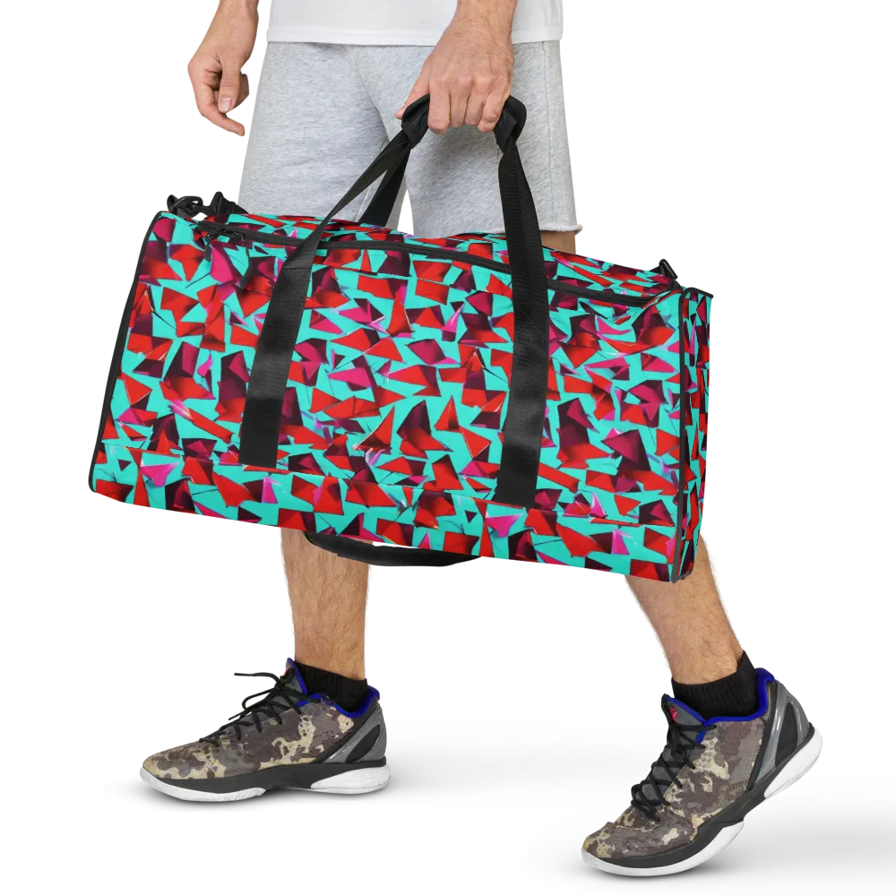 Vermilion Prism on Duffle Bag — Front