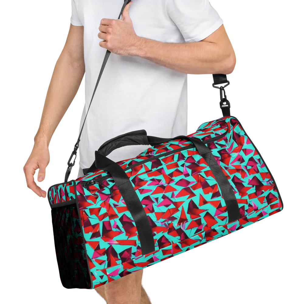Vermilion Prism on Duffle Bag — Right Front