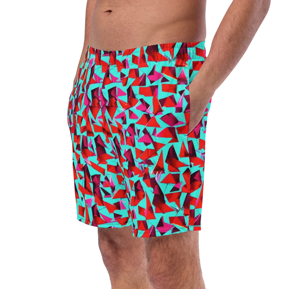 Vermilion Prism on Swim Trunks — Left Front