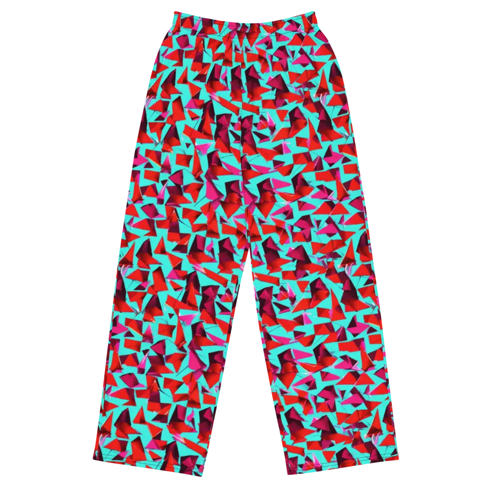 Vermilion Prism on Wide-Leg Pants — Front
