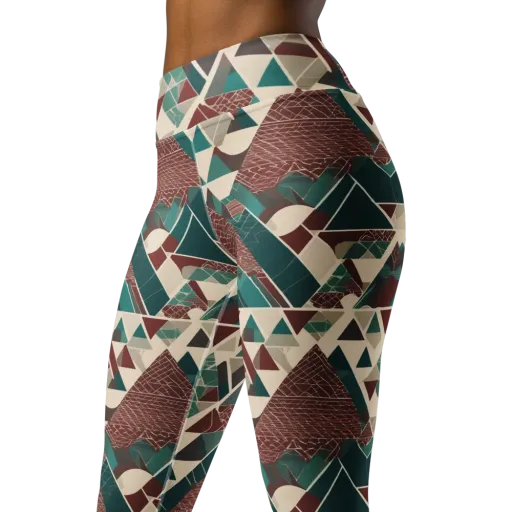 Alpine Mosaic on a Yoga Leggings