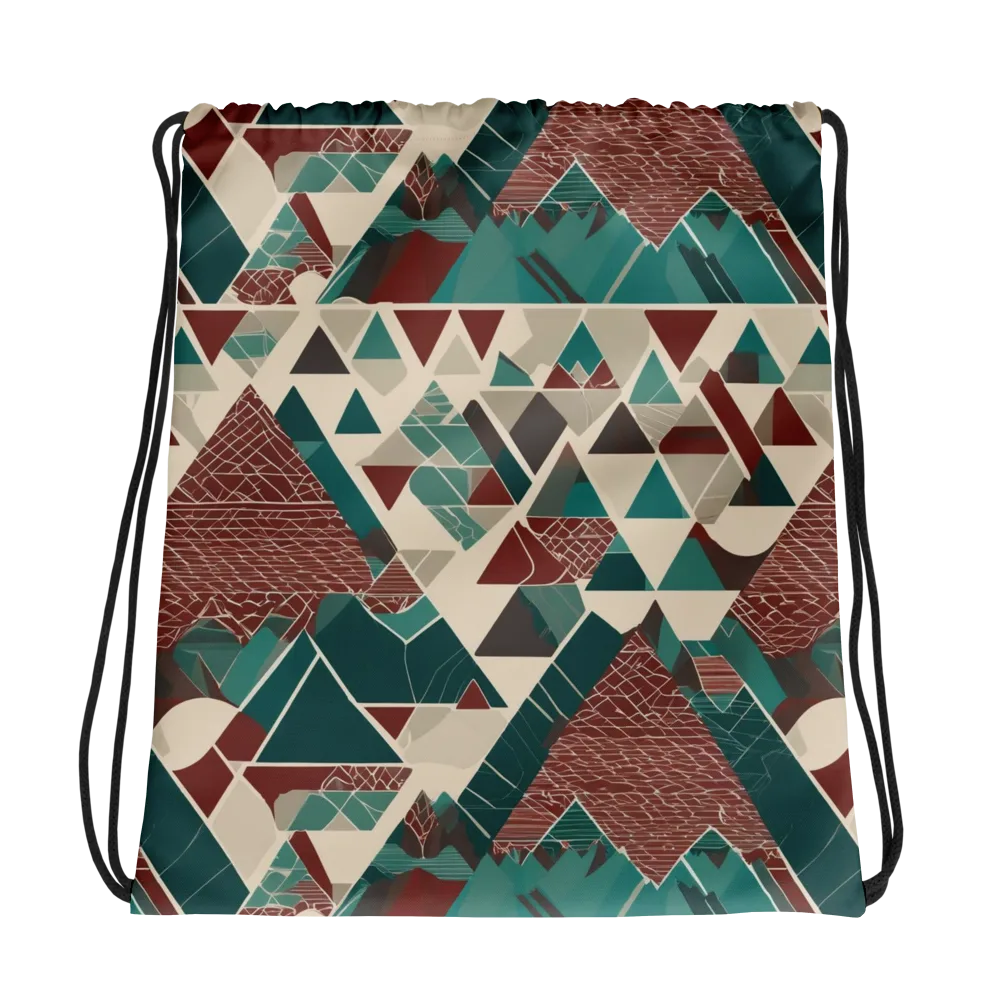 Alpine Mosaic on Drawstring Bag — Photo