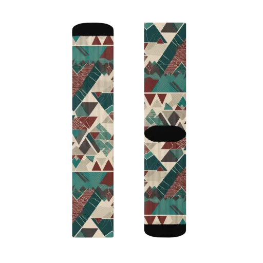 Alpine Mosaic on a Socks