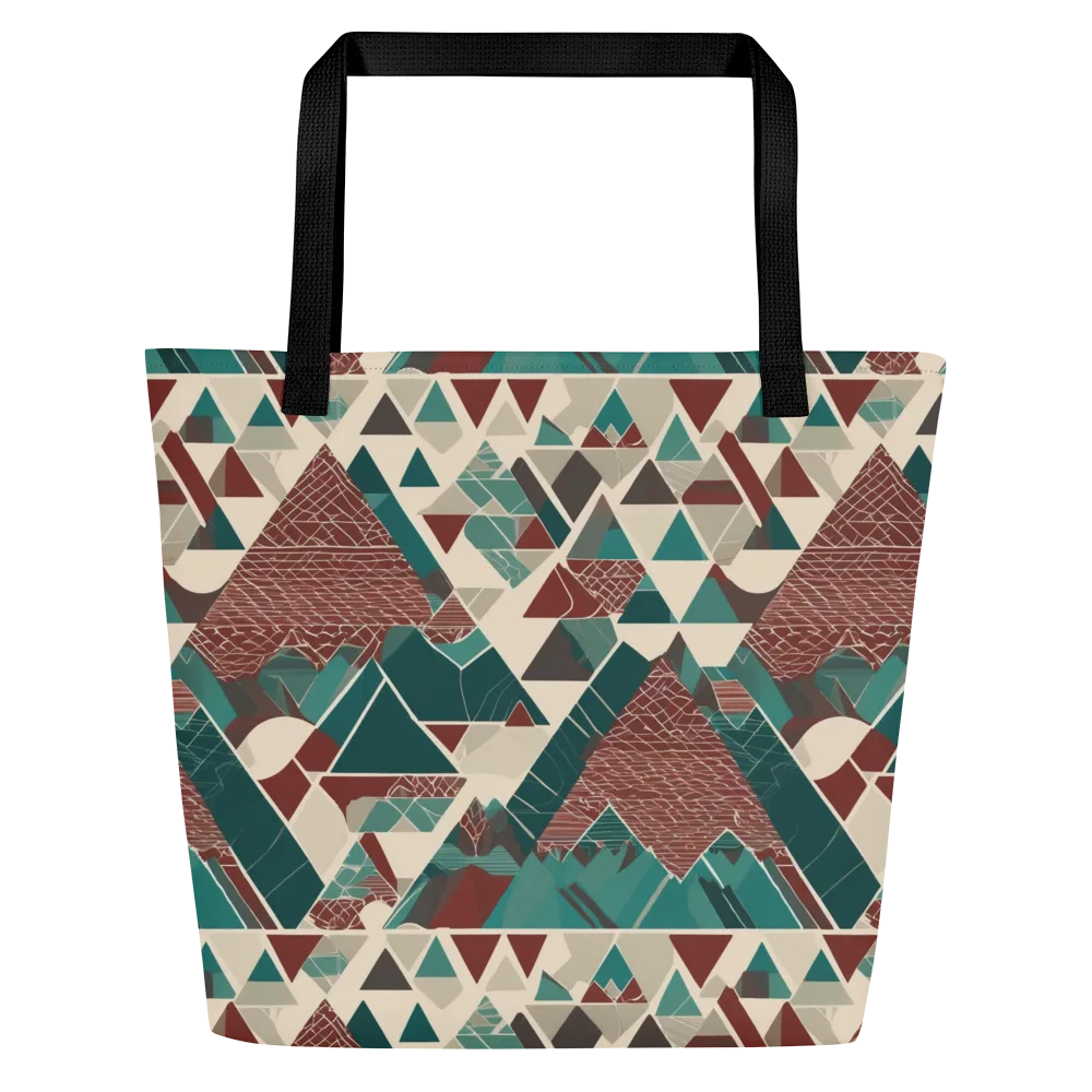 Alpine Mosaic on Large Tote Bag W/ Pocket — Front