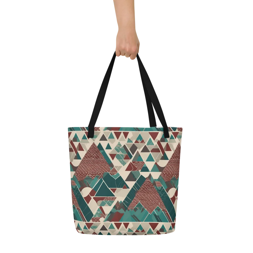 Alpine Mosaic on Large Tote Bag W/ Pocket — Front