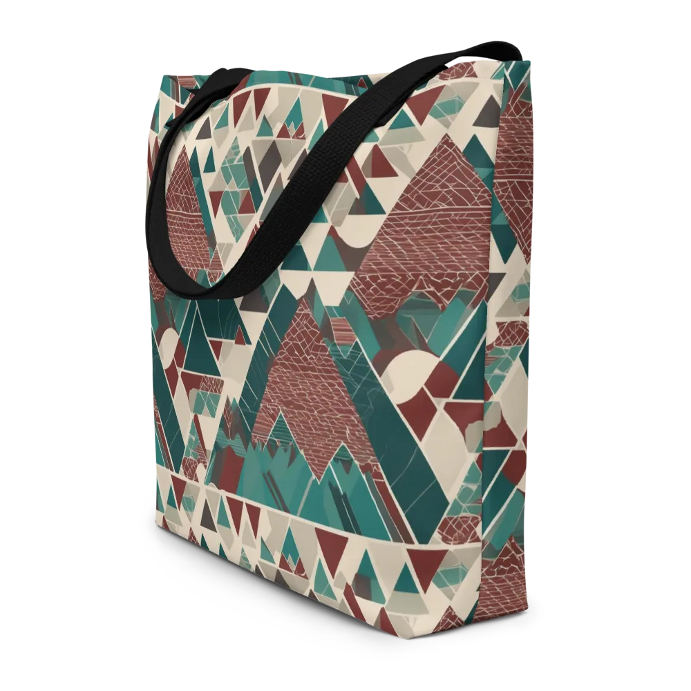 Alpine Mosaic on Large Tote Bag W/ Pocket — Front