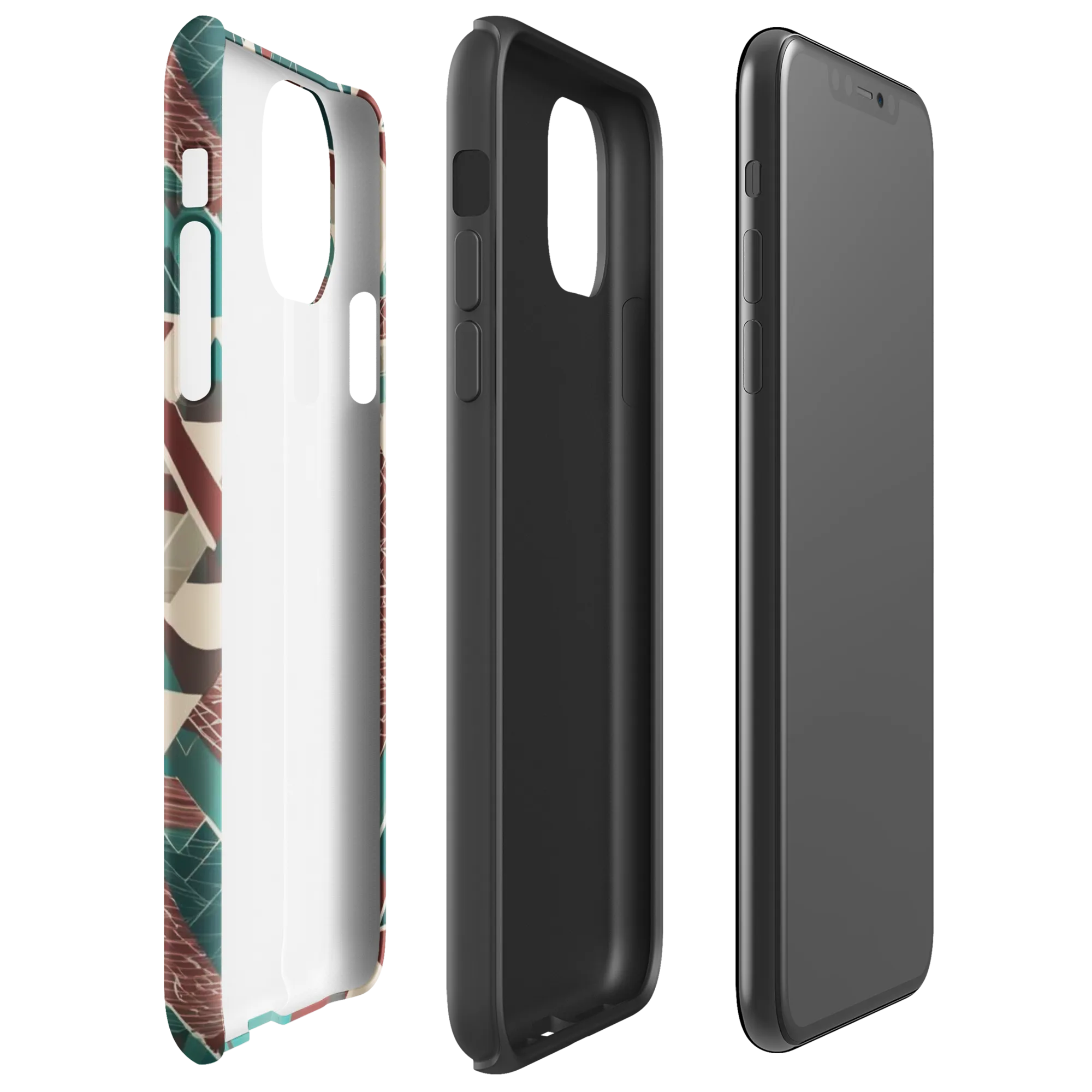 Alpine Mosaic on Tough Case for iPhone® — Right