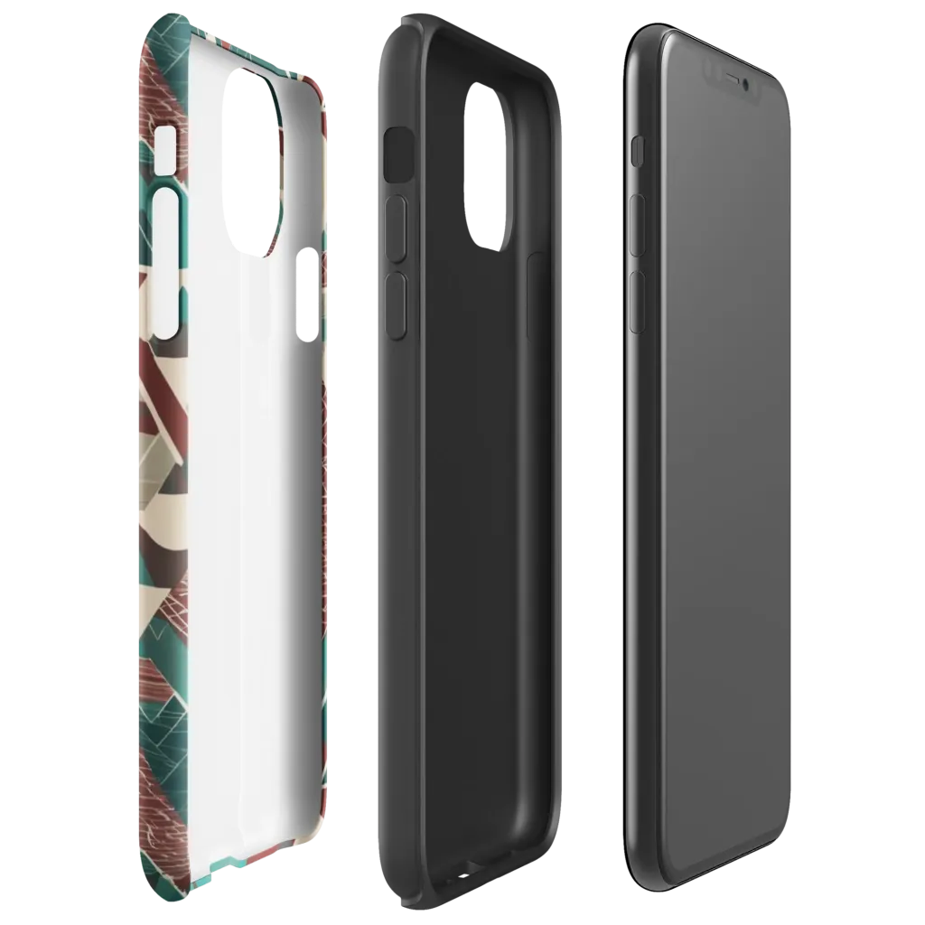 Alpine Mosaic on Tough Case for iPhone® — Right