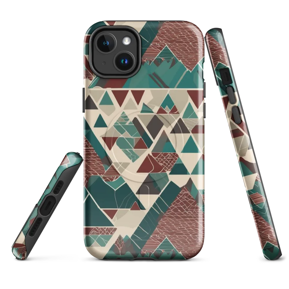 Alpine Mosaic on MagSafe Tough Case for iPhone® — Front