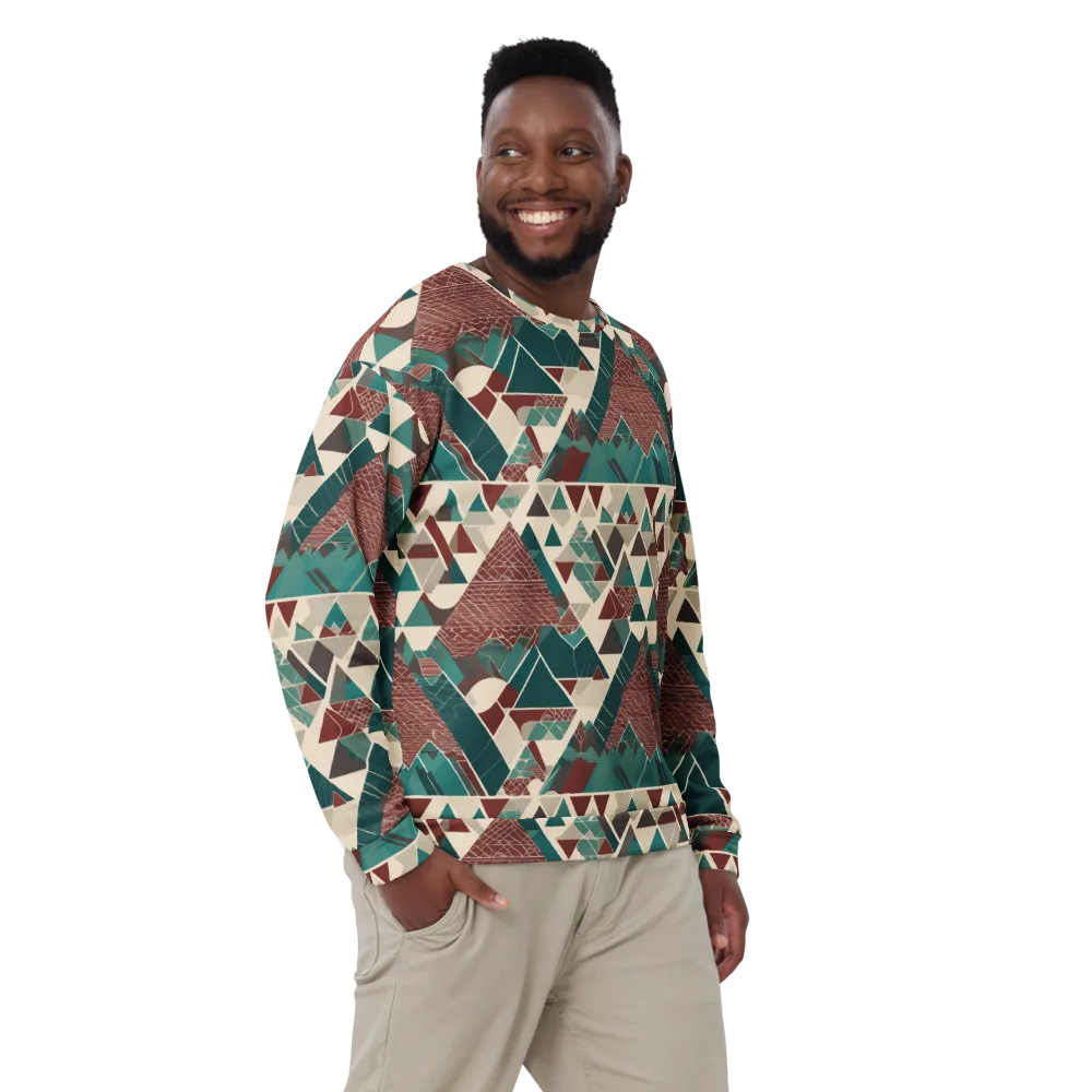 Alpine Mosaic on Sweatshirt — Front