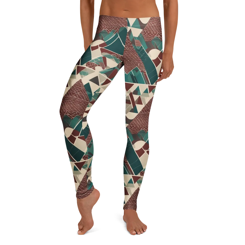 Alpine Mosaic on Leggings — Front