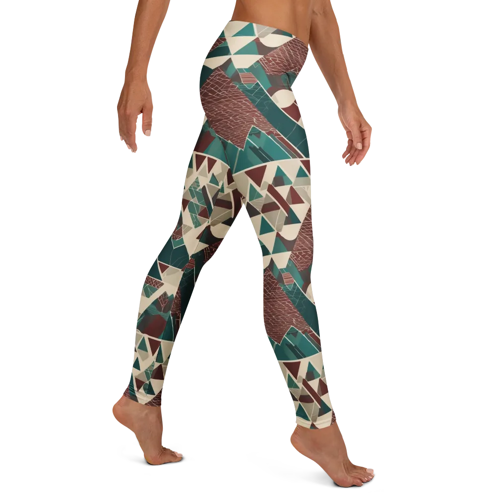 Alpine Mosaic on Leggings — Right