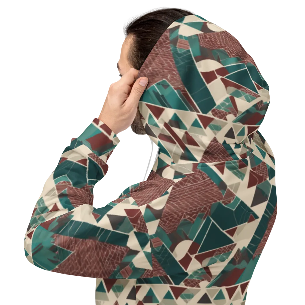 Alpine Mosaic on Hoodie — Back
