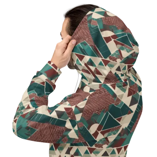 Alpine Mosaic on a Hoodie
