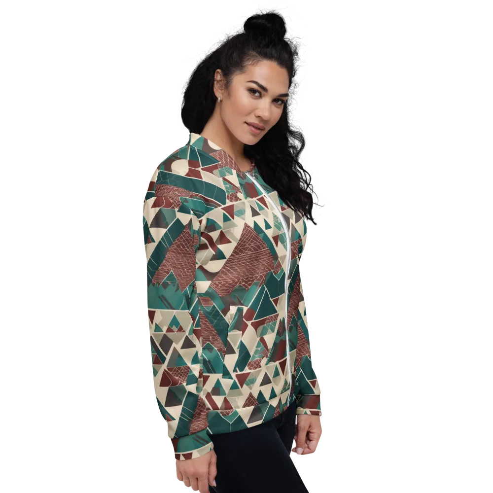 Alpine Mosaic on Bomber Jacket — Right