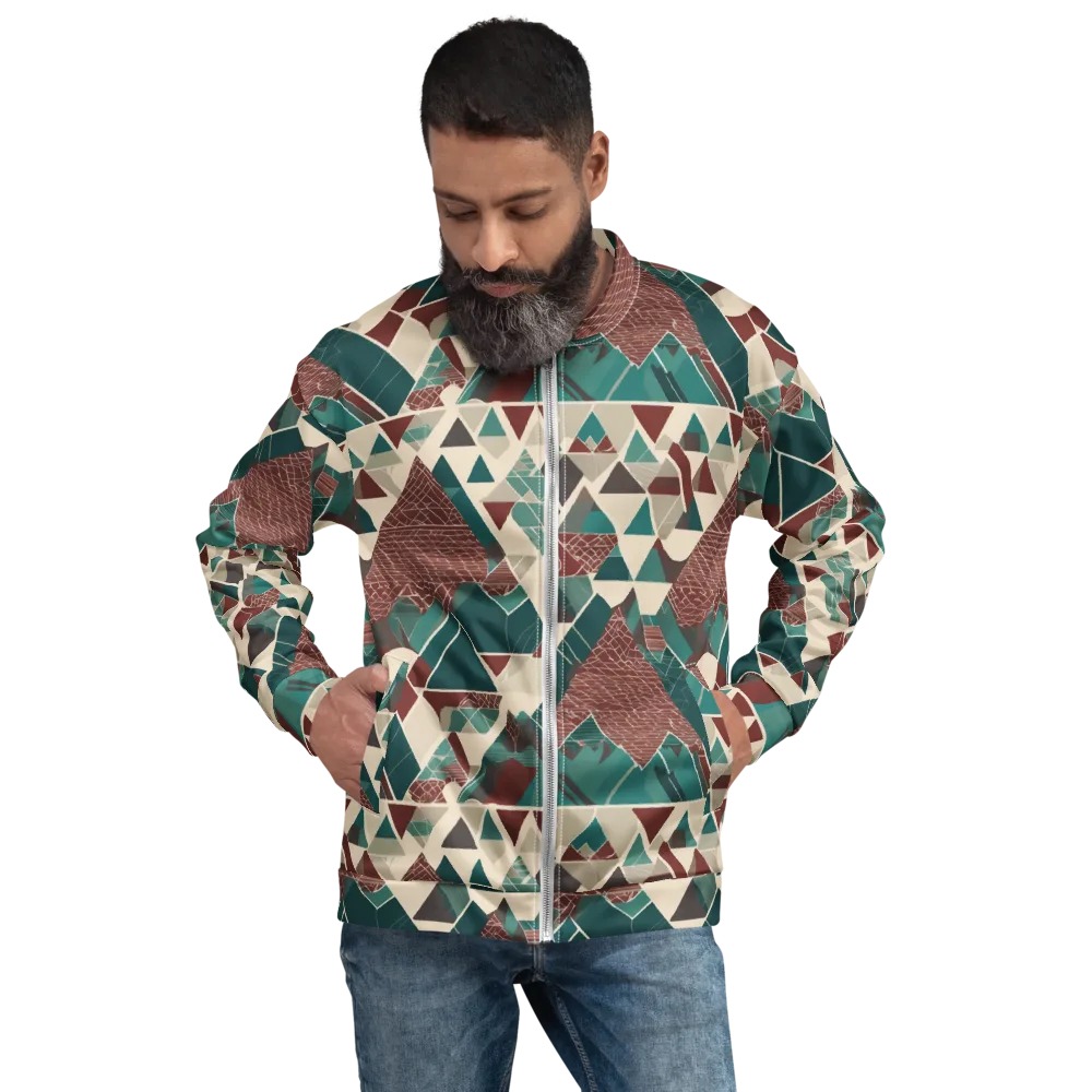 Alpine Mosaic on Bomber Jacket — Front