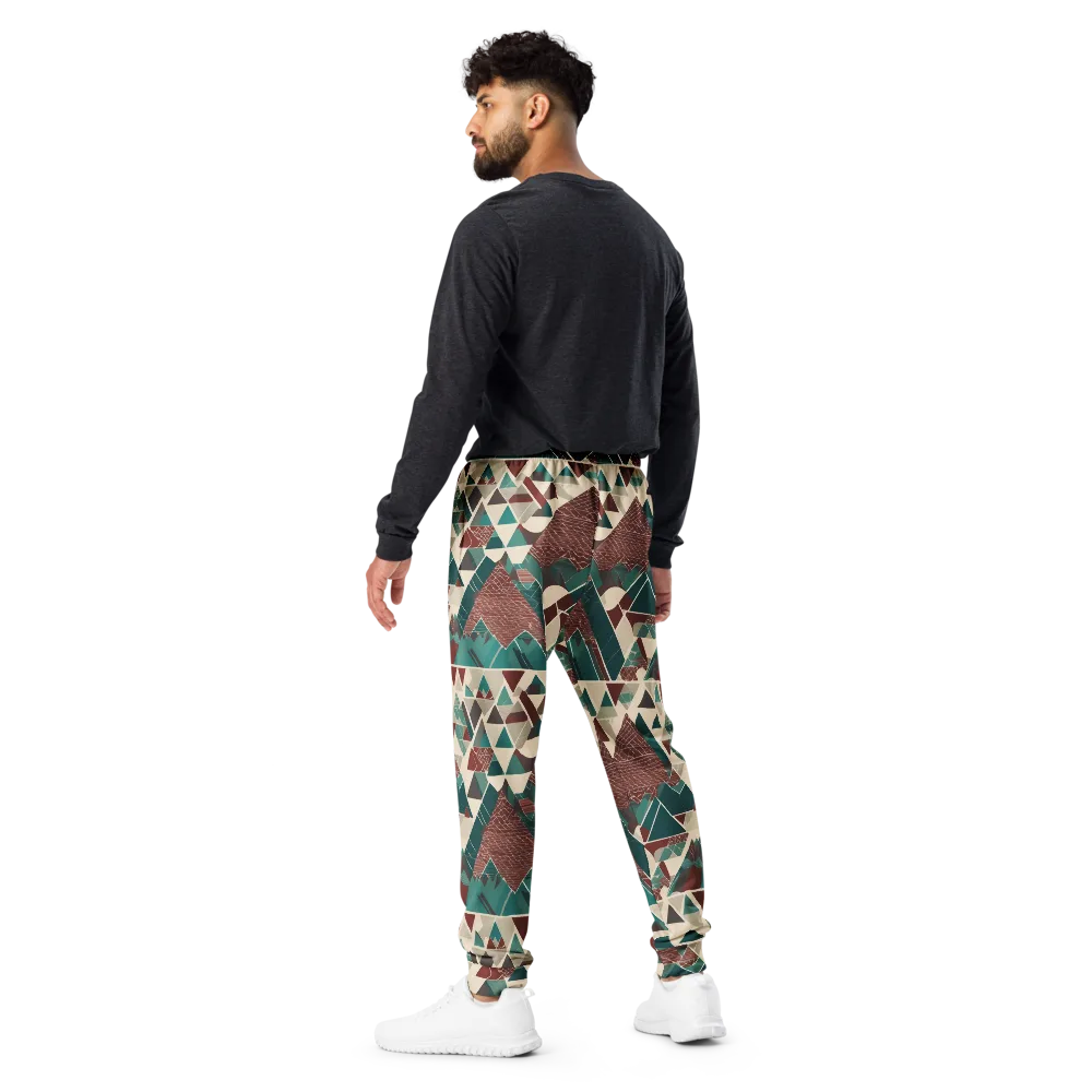 Alpine Mosaic on Men's Joggers — Back
