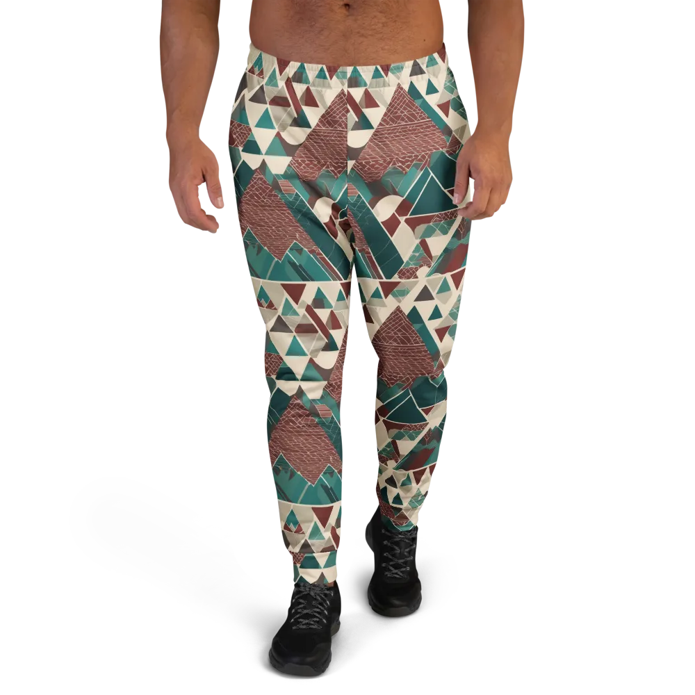 Alpine Mosaic on Men's Joggers — Front
