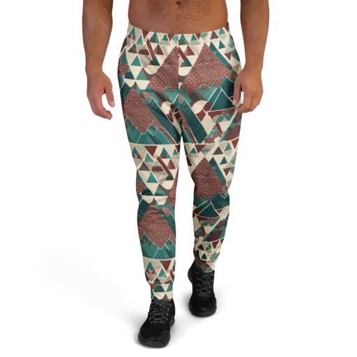 Alpine Mosaic on a Men's Joggers
